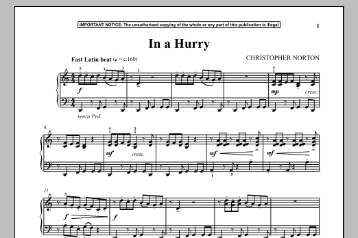 Product gallery: Page 1 of 1 In A Hurry, Christopher Norton
