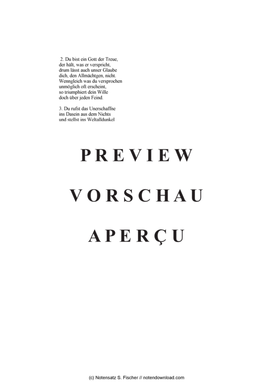 Product gallery: Page 2 of 2 Du Gott, vor dem wir stehen , , (mixed choir)