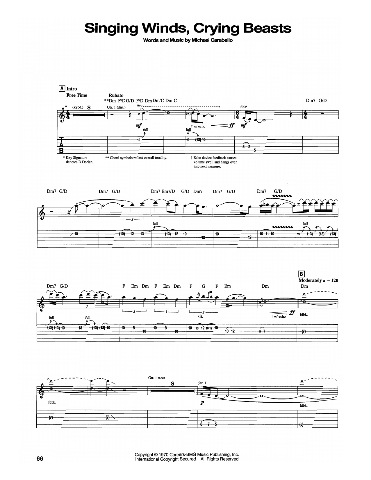 Produktgalerie: Seite 1 von 1 Singing Winds, Crying Beasts, Santana, Gitarre