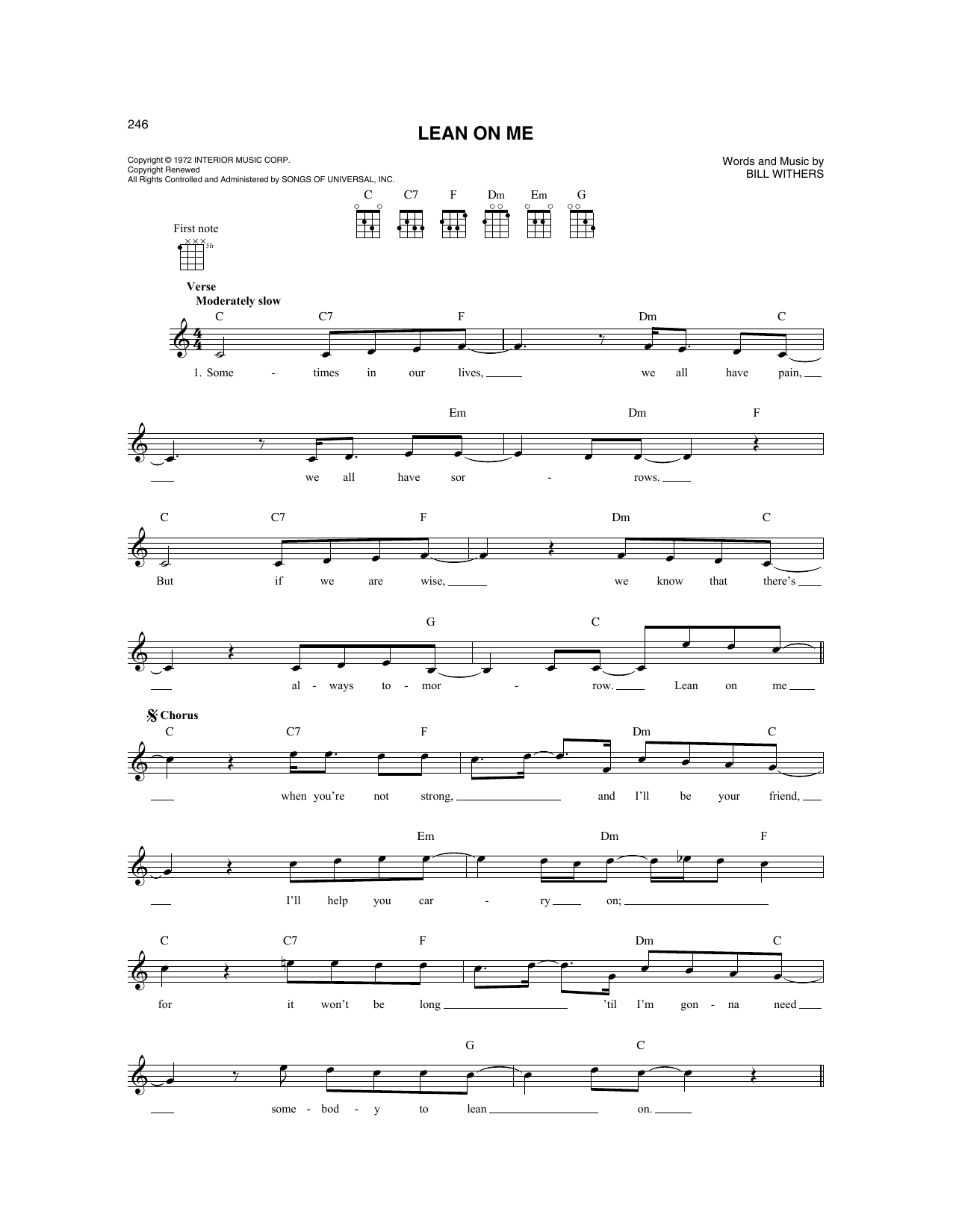 Produktgalerie: Seite 1 von 1 Lean On Me, Bill Withers