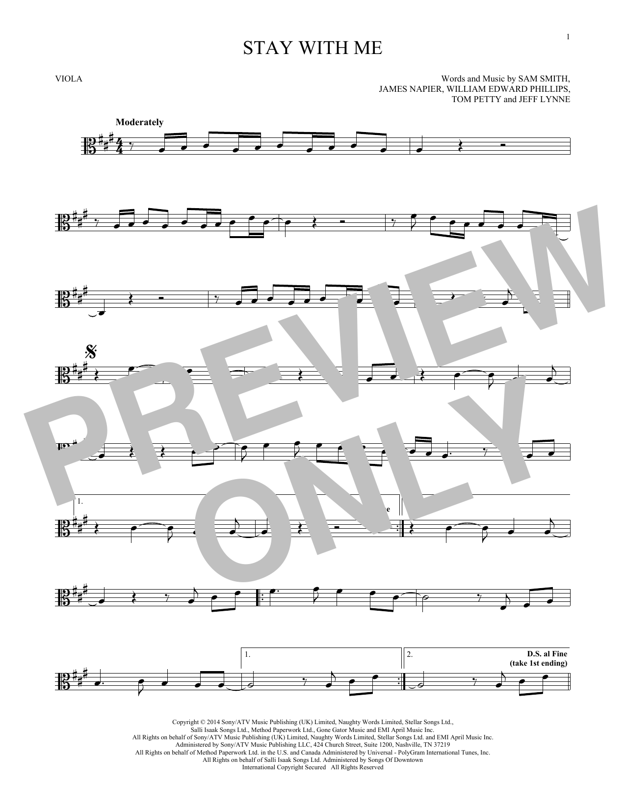 Product gallery: Page 1 of 1 Stay With Me, Sam Smith