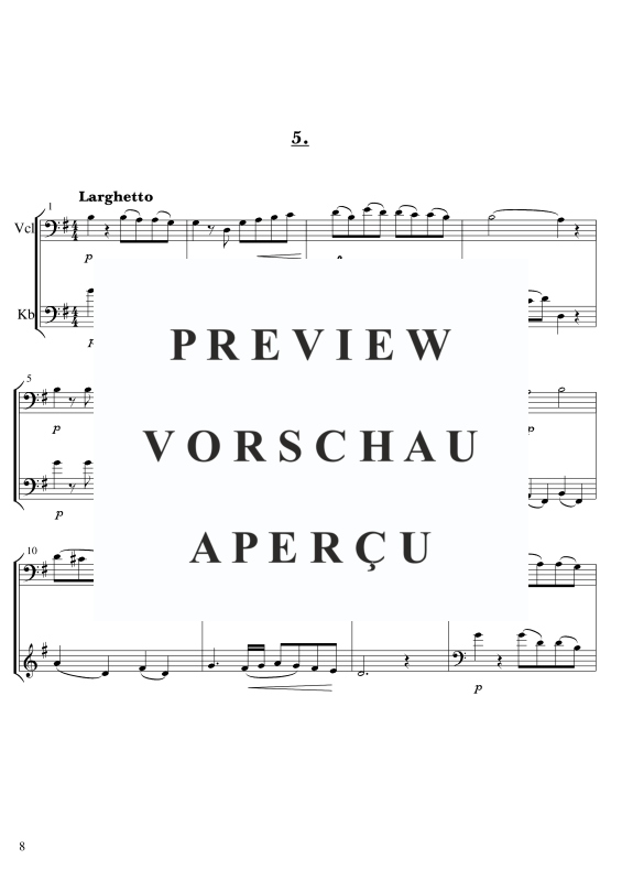 Produktgalerie: Seite 9 von 11 Kegelduette, , Cello und Kontrabass