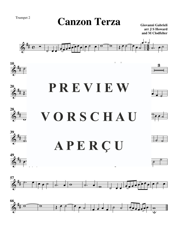 Product gallery: Page 7 of 9 Canzon Terza, , Trumpet Quartet