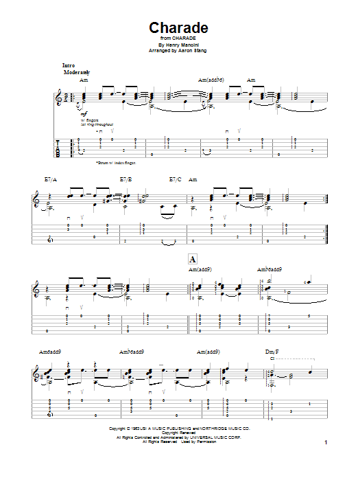 Product gallery: Page 1 of 1 Charade, Henry Mancini