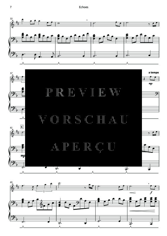 Produktgalerie: Seite 9 von 11 Echoes - Gentle Melodies for Weddings, Church, and Other Occasions, , Altsaxophon und Klavier