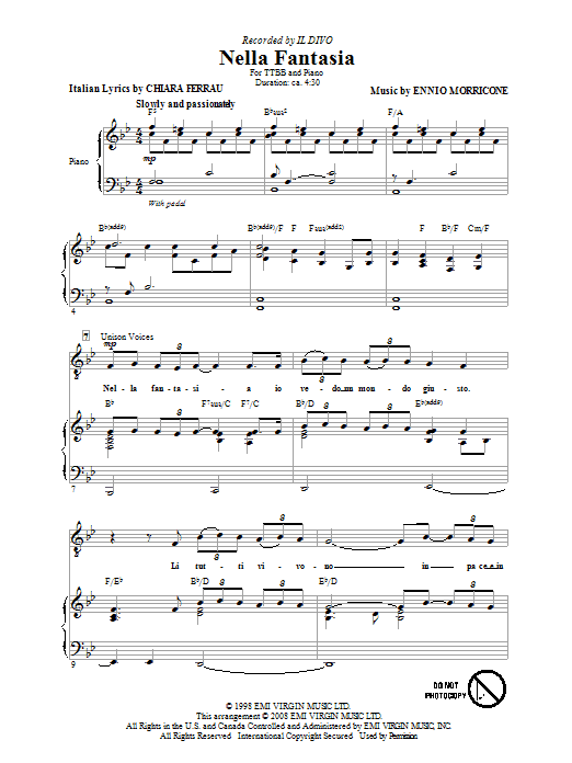 Produktbild zu: Nella Fantasia (In My Fantasy)