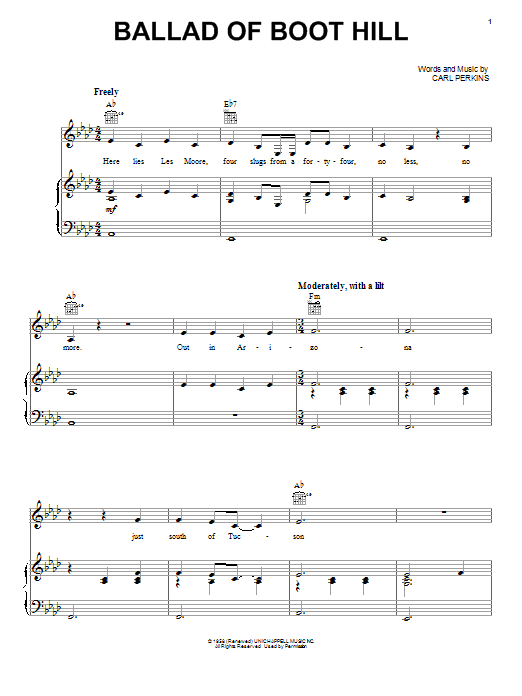 Product gallery: Page 1 of 1 Ballad Of Boot Hill, Johnny Cash