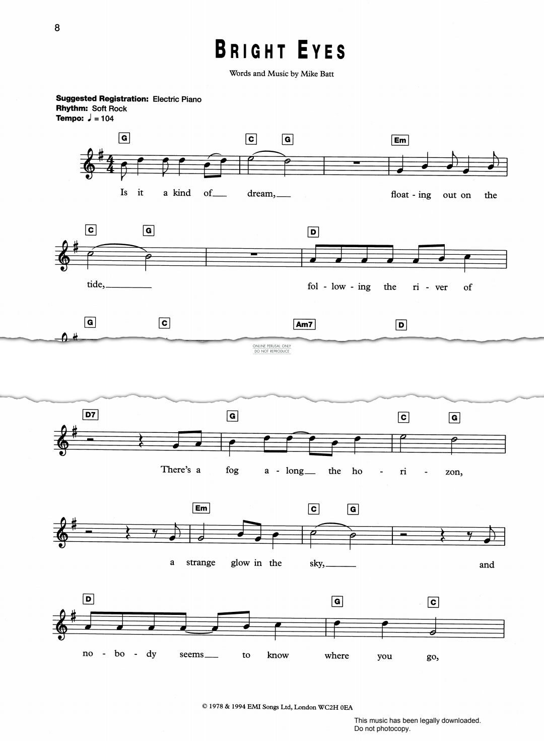 Product gallery: Page 1 of 1 Bright Eyes, Mike Batt