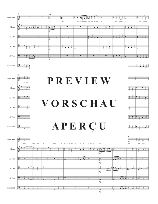 Product gallery: Page 4 of 11 Pater, Peccavi , , (Ensemble for alto, flugelhorn, 3x trombone + BC)
