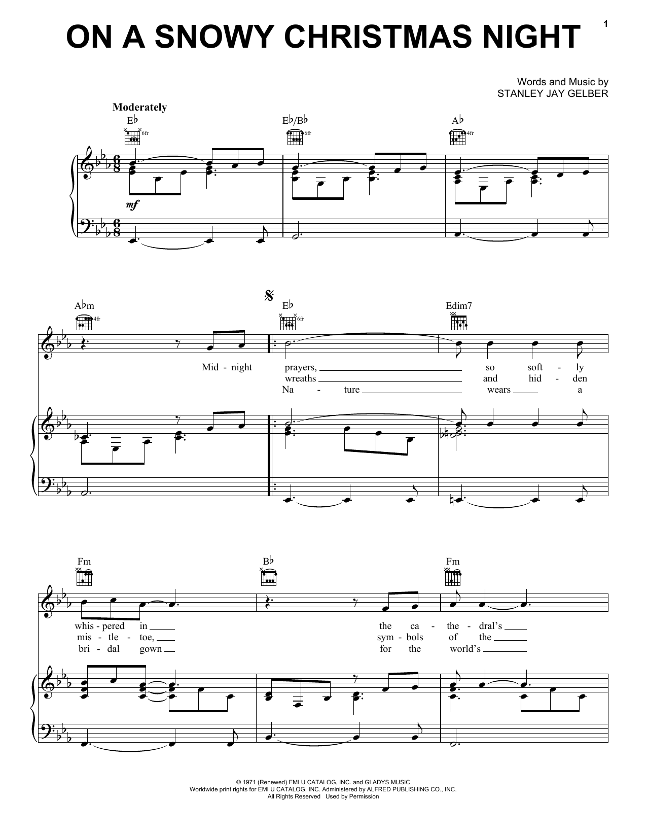 Produktgalerie: Seite 1 von 1 On A Snowy Christmas Night, Elvis Presley, Gesang, Gitarre, Klavier