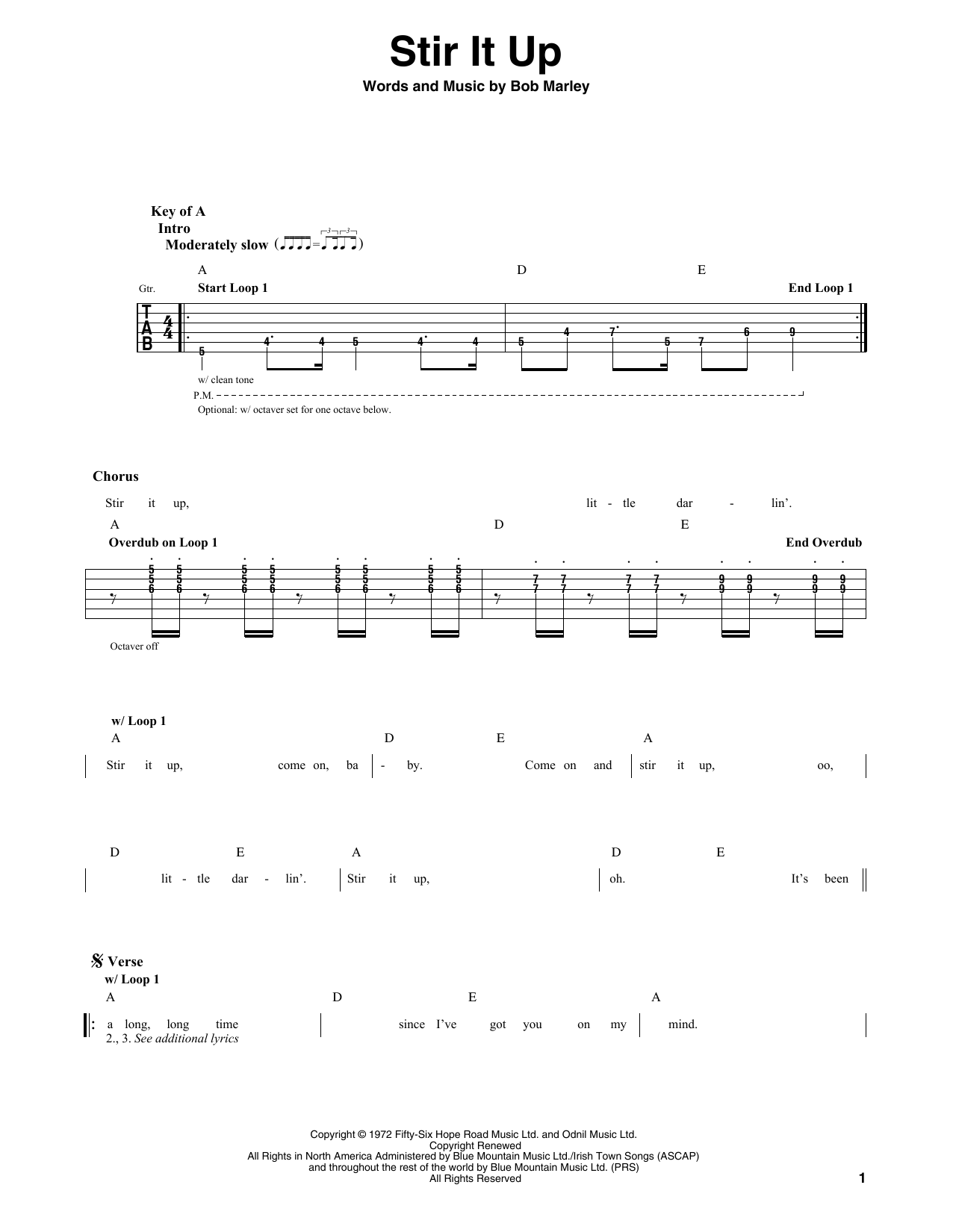 Produktgalerie: Seite 1 von 1 Stir It Up, Bob Marley, Gitarre