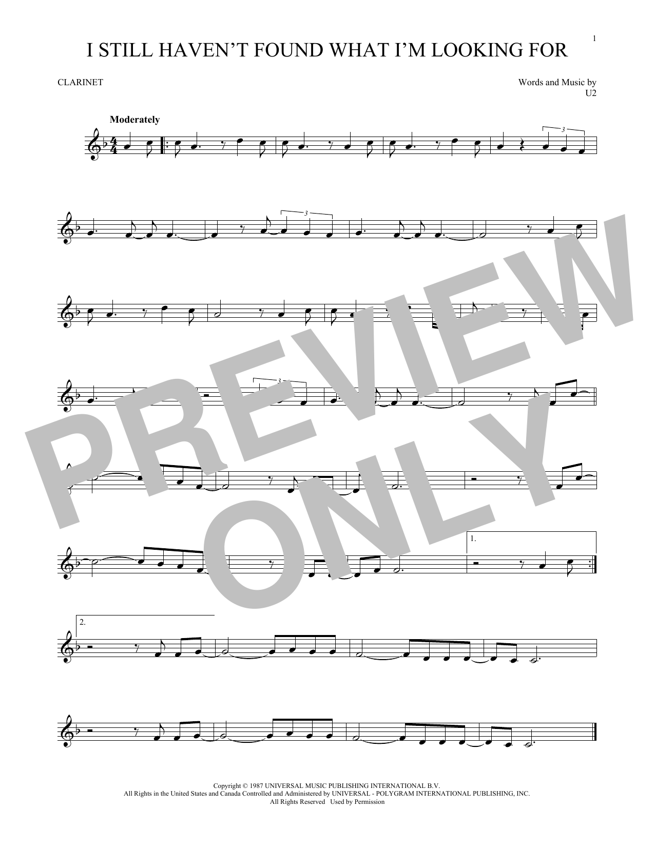 Product gallery: Page 1 of 1 I Still Haven't Found What I'm Looking For, U2