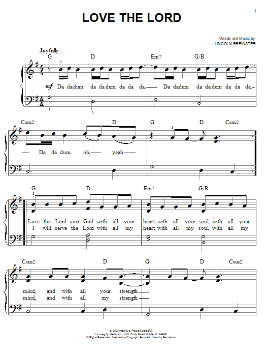 Produktbild zu: Love The Lord