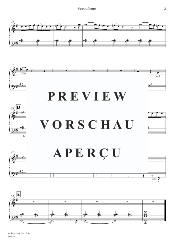 Produktgalerie: Seite 11 von 11 Moon, , Klavier Solo - E-Bass und Drum Set optional
