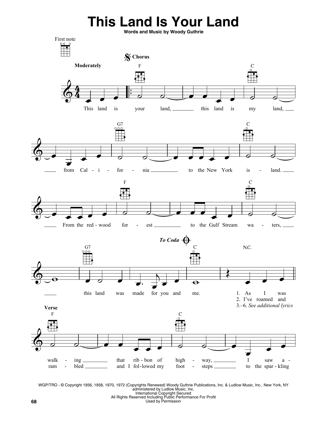 Product gallery: Page 1 of 1 This Land Is Your Land, Woody Guthrie