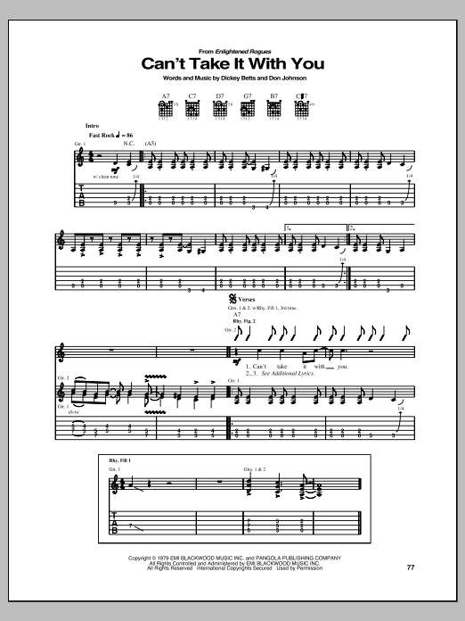 Product gallery: Page 1 of 1 Can't Take It With You, Allman Brothers Band
