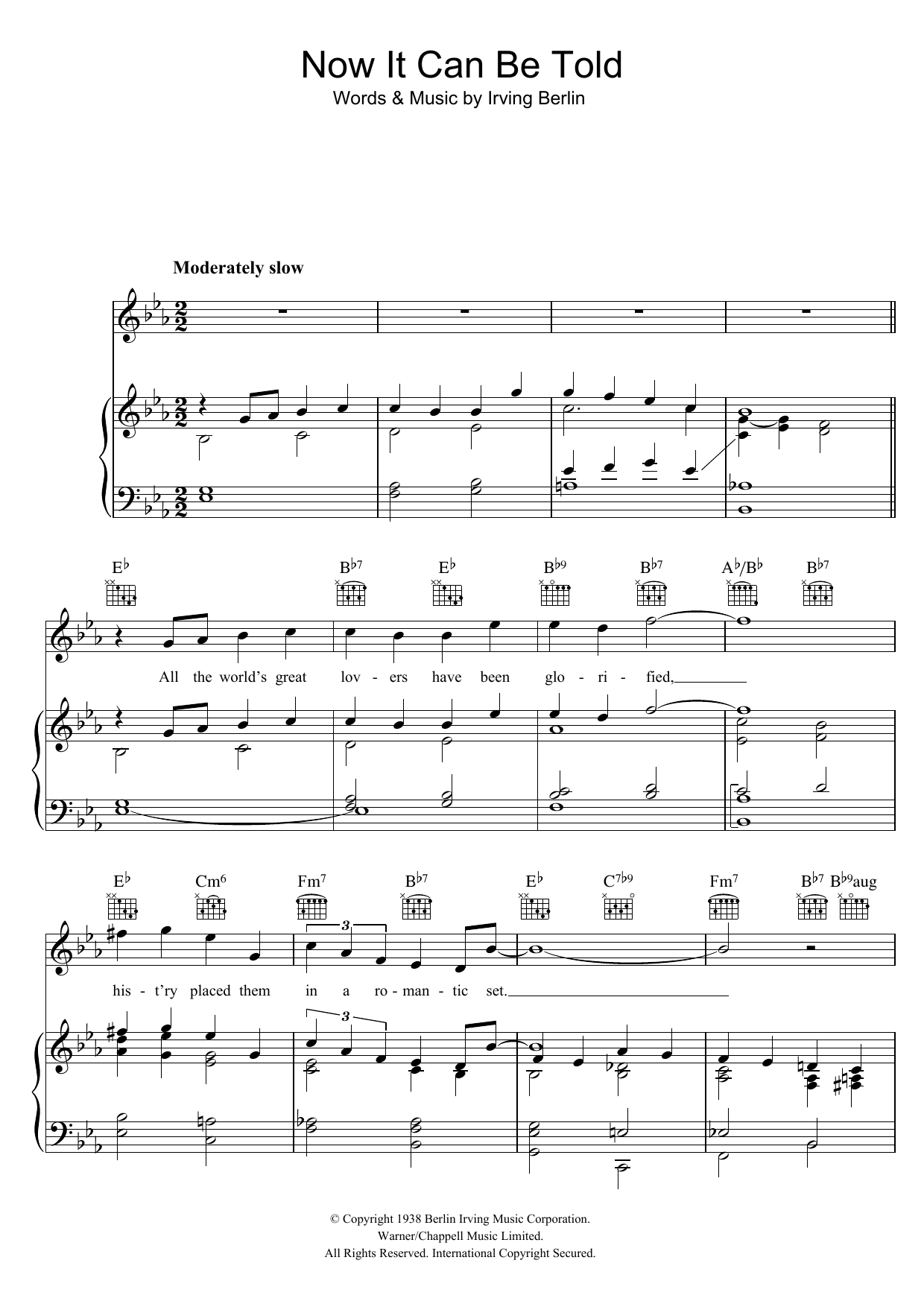 Product gallery: Page 1 of 1 Now It Can Be Told, Irving Berlin