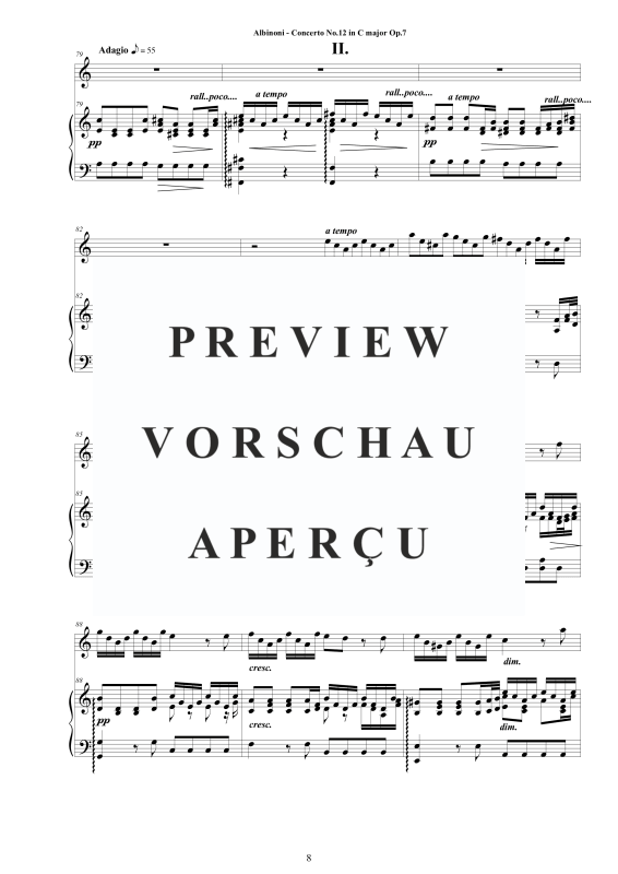 Product gallery: Page 9 of 11 Oboe Concerto No.12 in C-Dur Op.7, , Oboe and Piano/Harpsichord