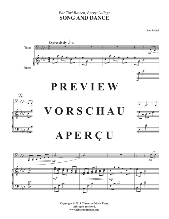 Product gallery: Page 3 of 10 Song and Dance , , (tuba + piano)