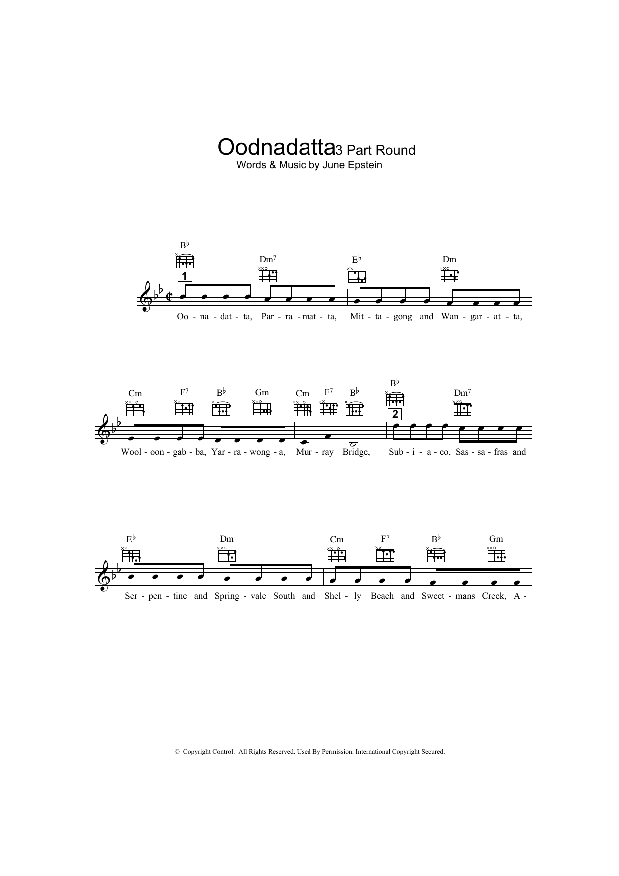 Produktgalerie: Seite 1 von 1 Oodnadatta, June Epstein, Melodieinstrument