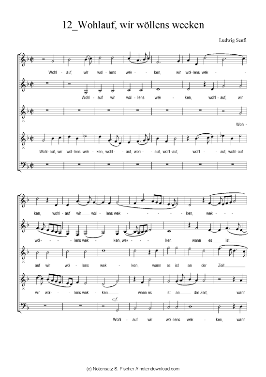 Produktbild zu: Wohlauf, wir wöllens wecken Ludwig Senfl (1486-1542)