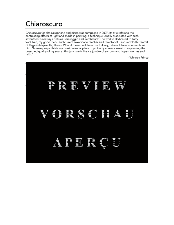 Product gallery: Page 4 of 11 Chiaroscuro, , (alto saxophone and piano)