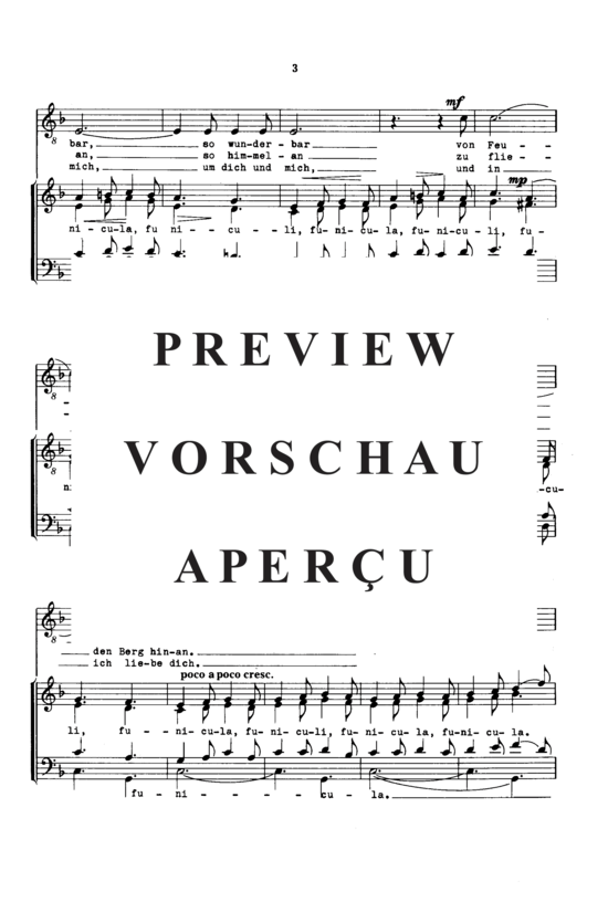 gallery: Funiculi, Funicula , , (Tenor/Bariton-Solo + Gemischter Chor)