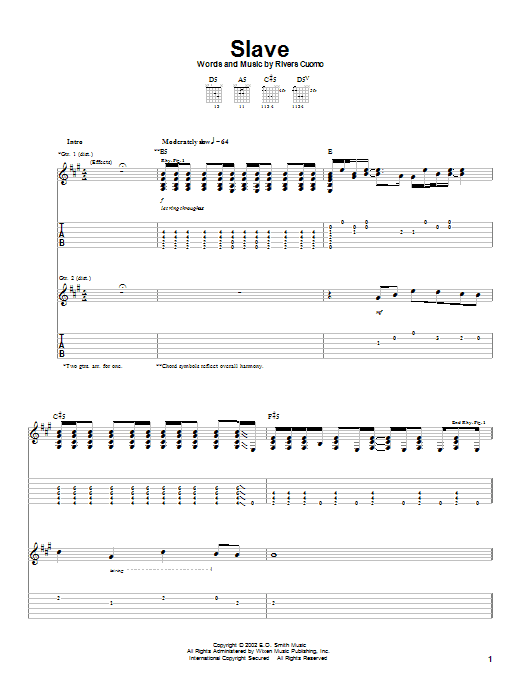 Produktgalerie: Seite 1 von 1 Slave, Weezer, Gitarre