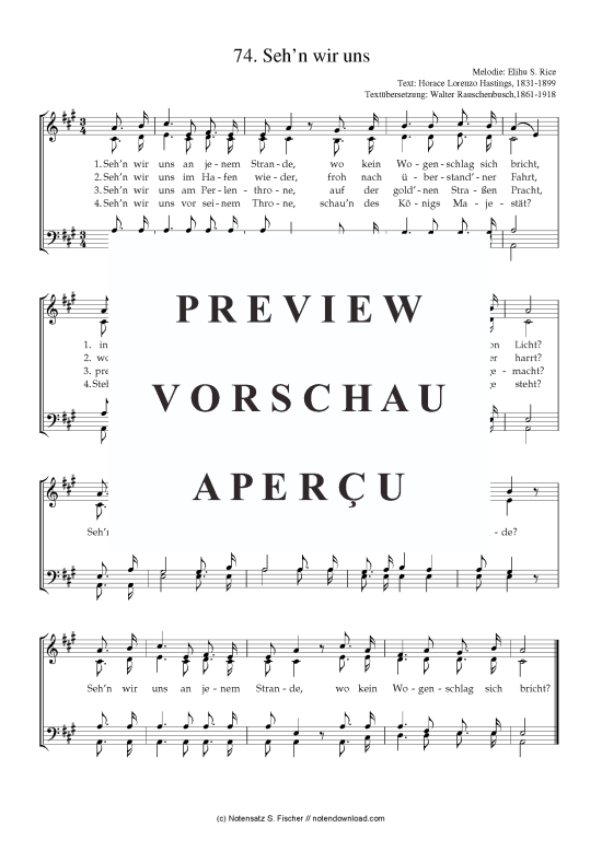 Product picture to: Sehn wir uns  Elihu S. Rice / Horace Lorenzo Hastings, 1831-1899