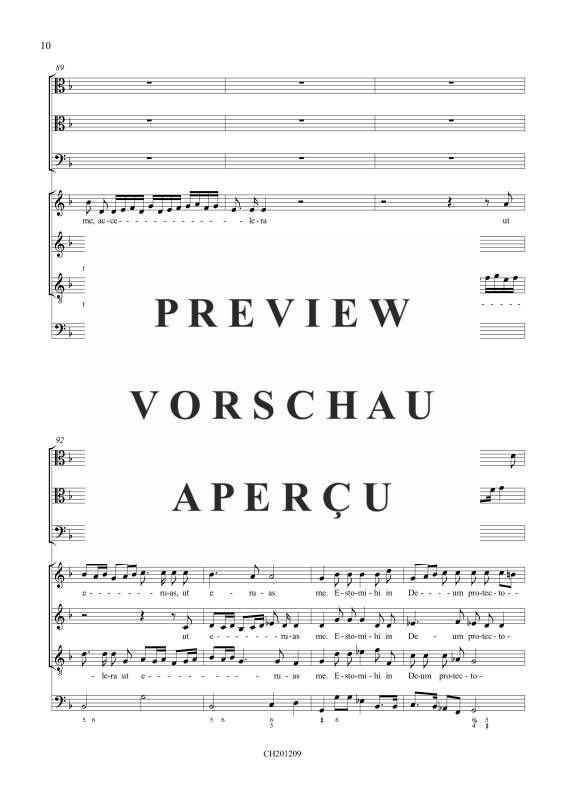 Produktgalerie: Seite 11 von 11 In te Domine speravi (Psalm 31), , Gemischtes Ensemble SAT, 2 Violen, Fagott und BC