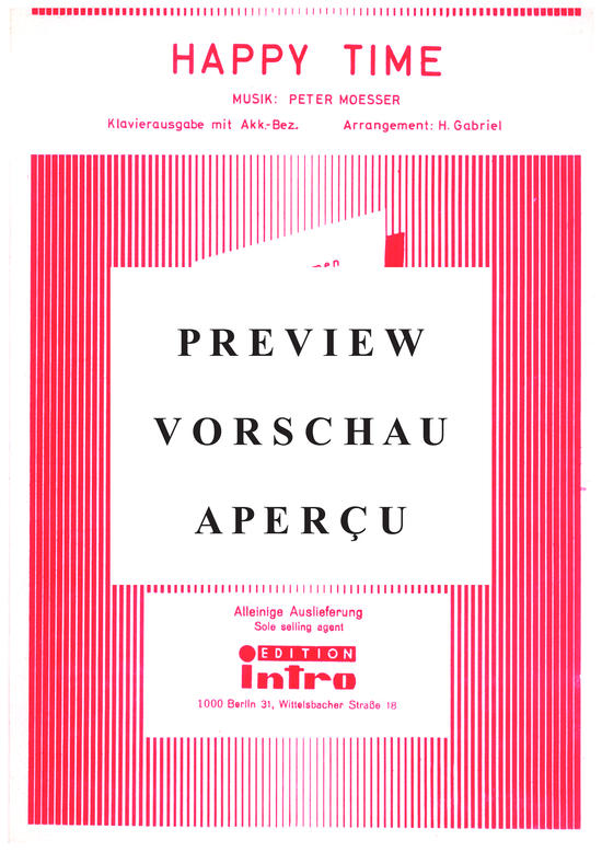 Produktgalerie: Seite 2 von 3 Happy Time, Moessers, 	Peter, Klavier und Gesang