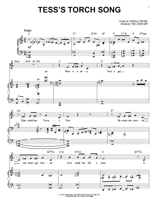 Product gallery: Page 1 of 1 Tess's Torch Song, Audra McDonald