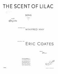 cover: The Scent Of Lilac, Eric Coates, Gesang, Klavier