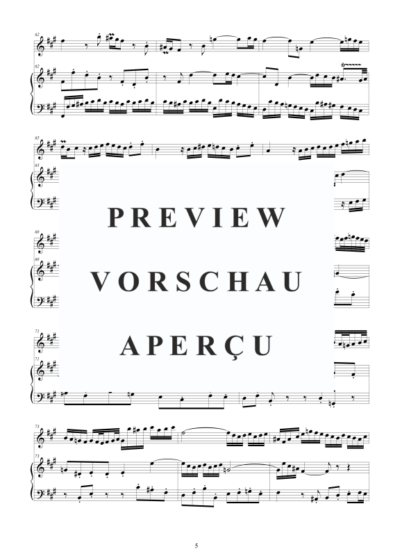 Produktgalerie: Seite 6 von 11 4 Flöten Sonaten BWV 1032-33-34-35, , Flöte und Cembalo