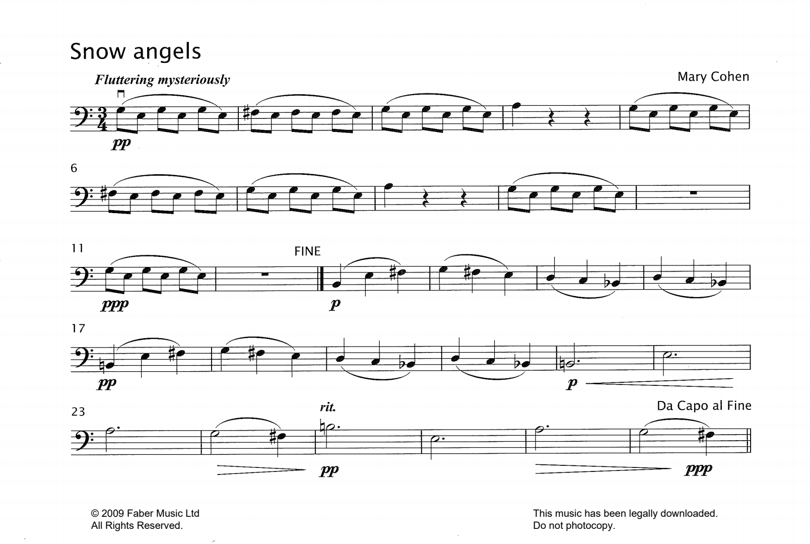 Produktgalerie: Seite 1 von 1 Snow Angels, Mary Cohen, Violoncello