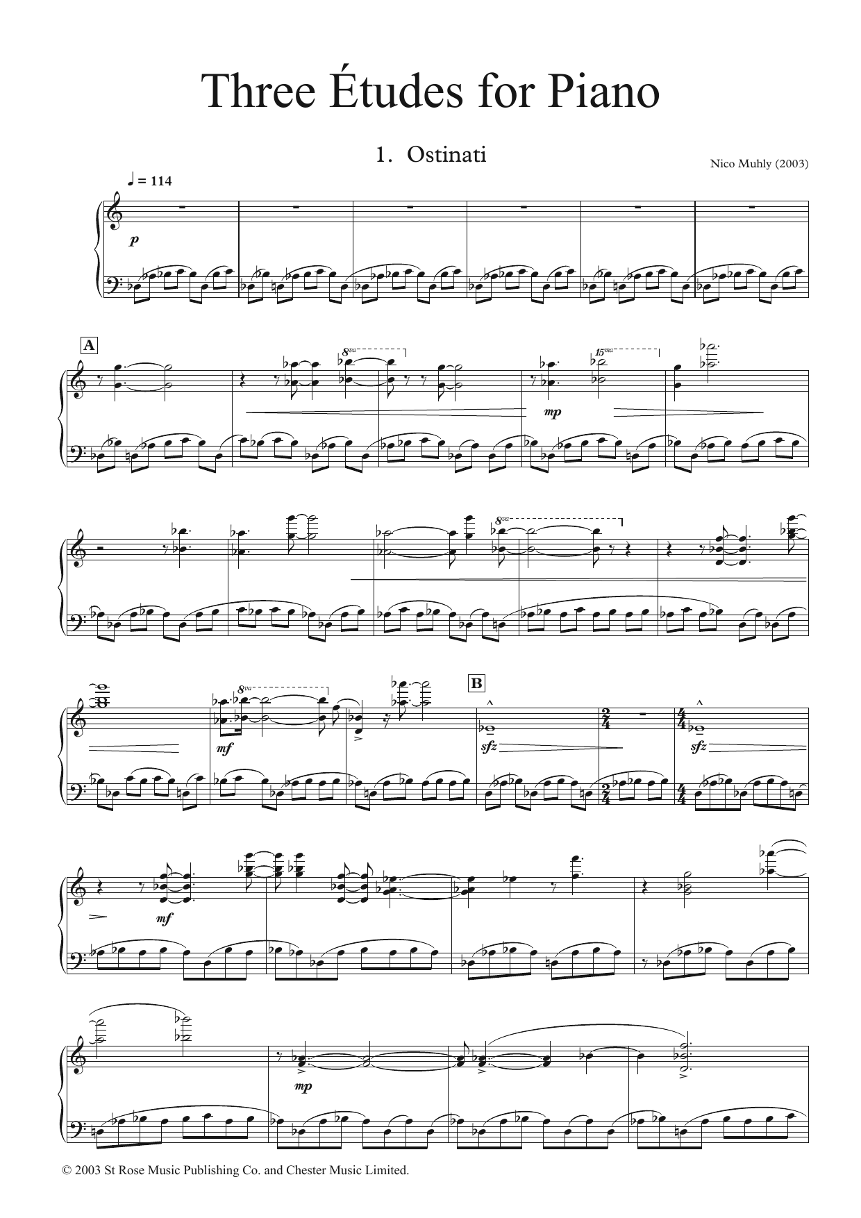 Produktbild zu: Three Etudes for Piano