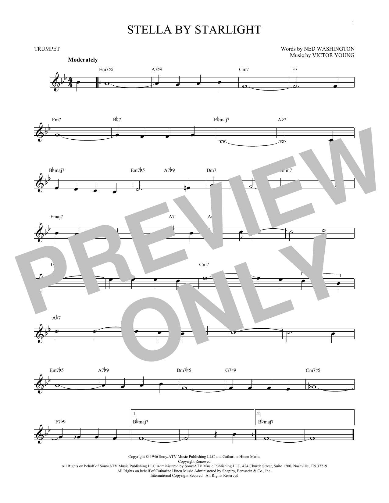 Produktgalerie: Seite 1 von 1 Stella By Starlight, Victor Young, Trompete