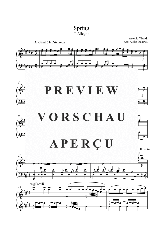Produktgalerie: Seite 6 von 11 Four Seasons complete (12 movements), Inagawa, Akiko, Klavier Solo