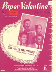 cover: Paper Valentine, The Mills Brothers