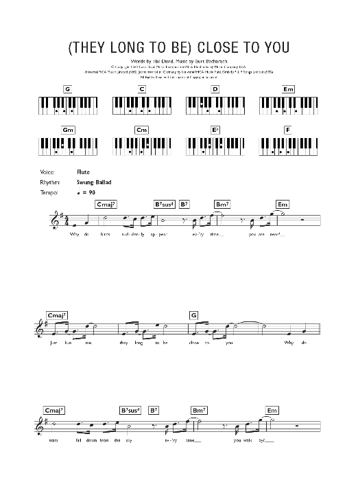 Produktbild zu: (They Long To Be) Close To You