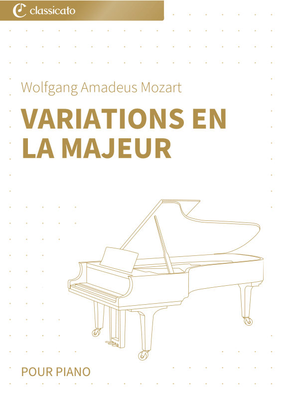 cover: Variations en la majeur - Andante grazioso de la Sonate pour piano n° 11, K. 331, , (piano solo)
