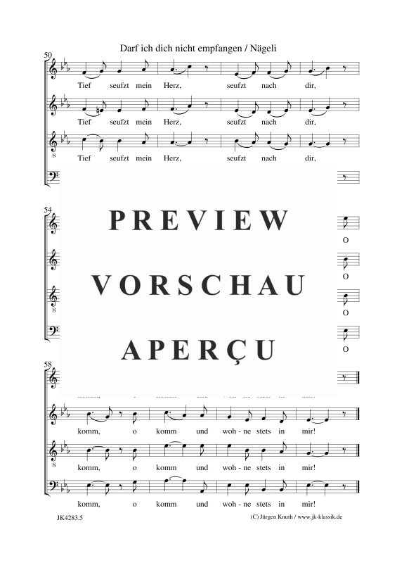 Produktgalerie: Seite 6 von 6 Darf ich dich nicht empfangen, , Gemischter Chor