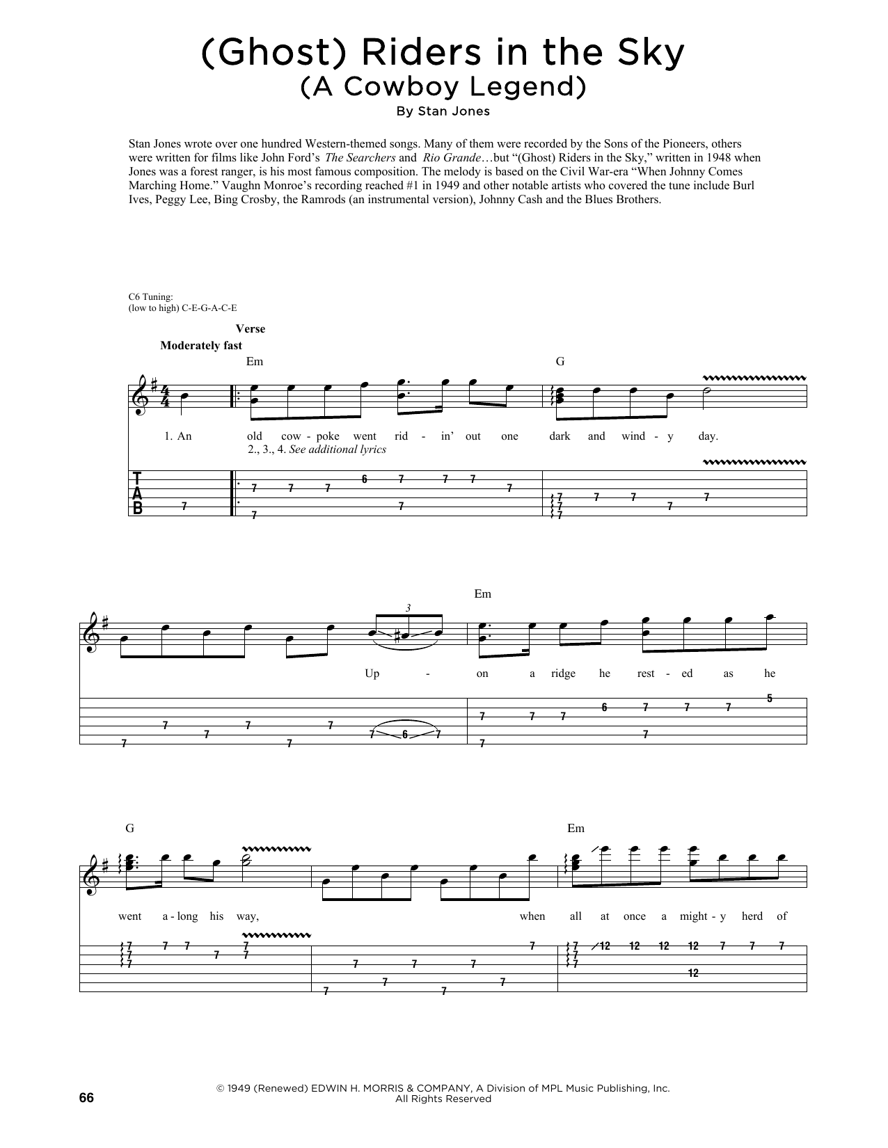 Produktbild zu: (Ghost) Riders In The Sky (A Cowboy Legend)