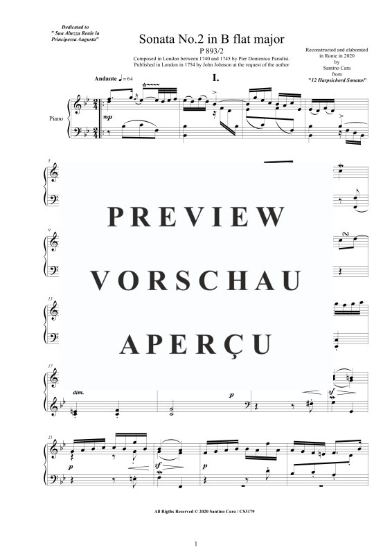 Produktgalerie: Seite 2 von 8 Sonate Nr. 2 in B-Dur, , Klavier Solo