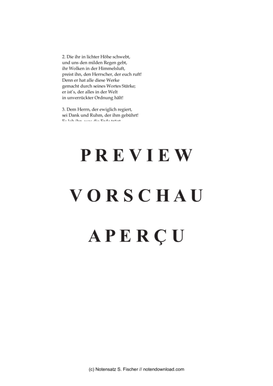 Product gallery: Page 3 of 3 Lobsingt dem Herren Zebaoth , , (mixed choir)