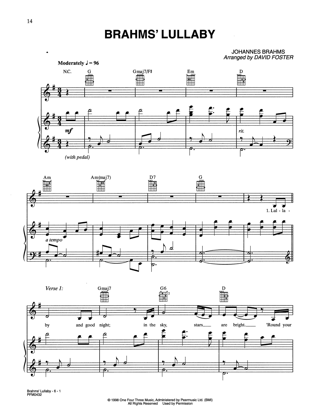 Product picture to: Brahm's Lullaby