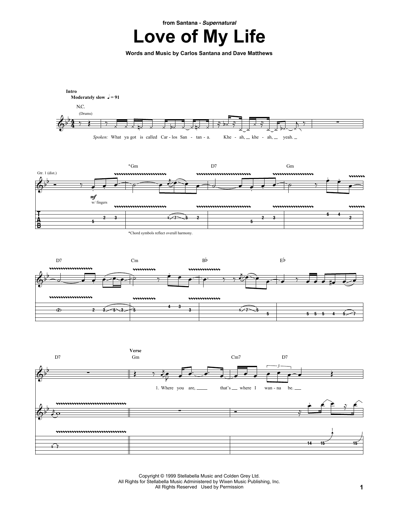 Product gallery: Page 1 of 1 Love Of My Life (feat. Dave Matthews), Santana