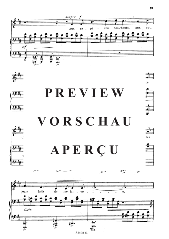 Product gallery: Page 3 of 5 Automne Op.18 No.3, , Medium Voice and Piano