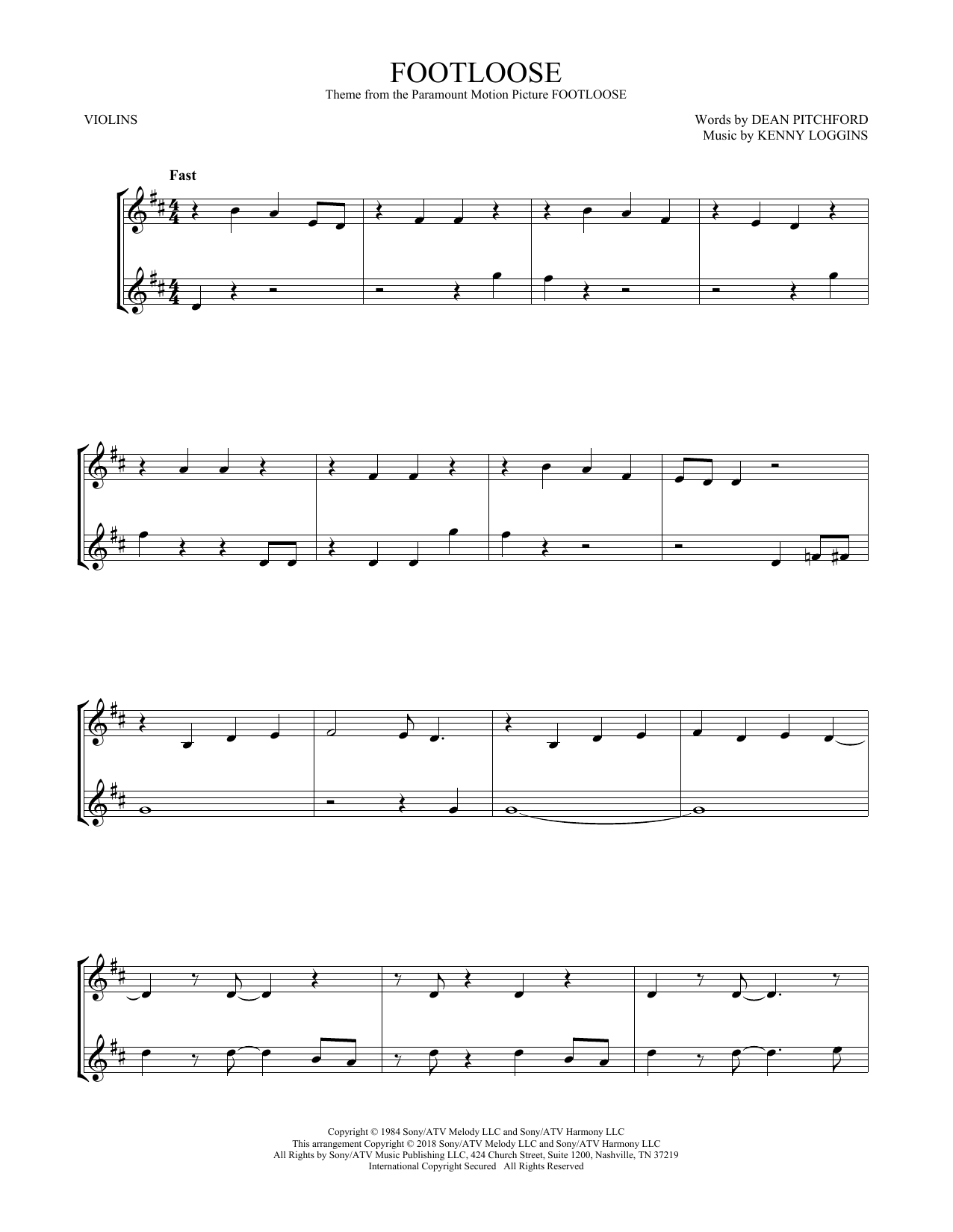 Product gallery: Page 1 of 1 Footloose, Kenny Loggins