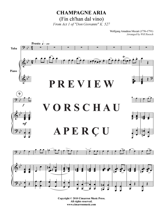 Product gallery: Page 2 of 7 Champagner Arie , , (tuba + piano)